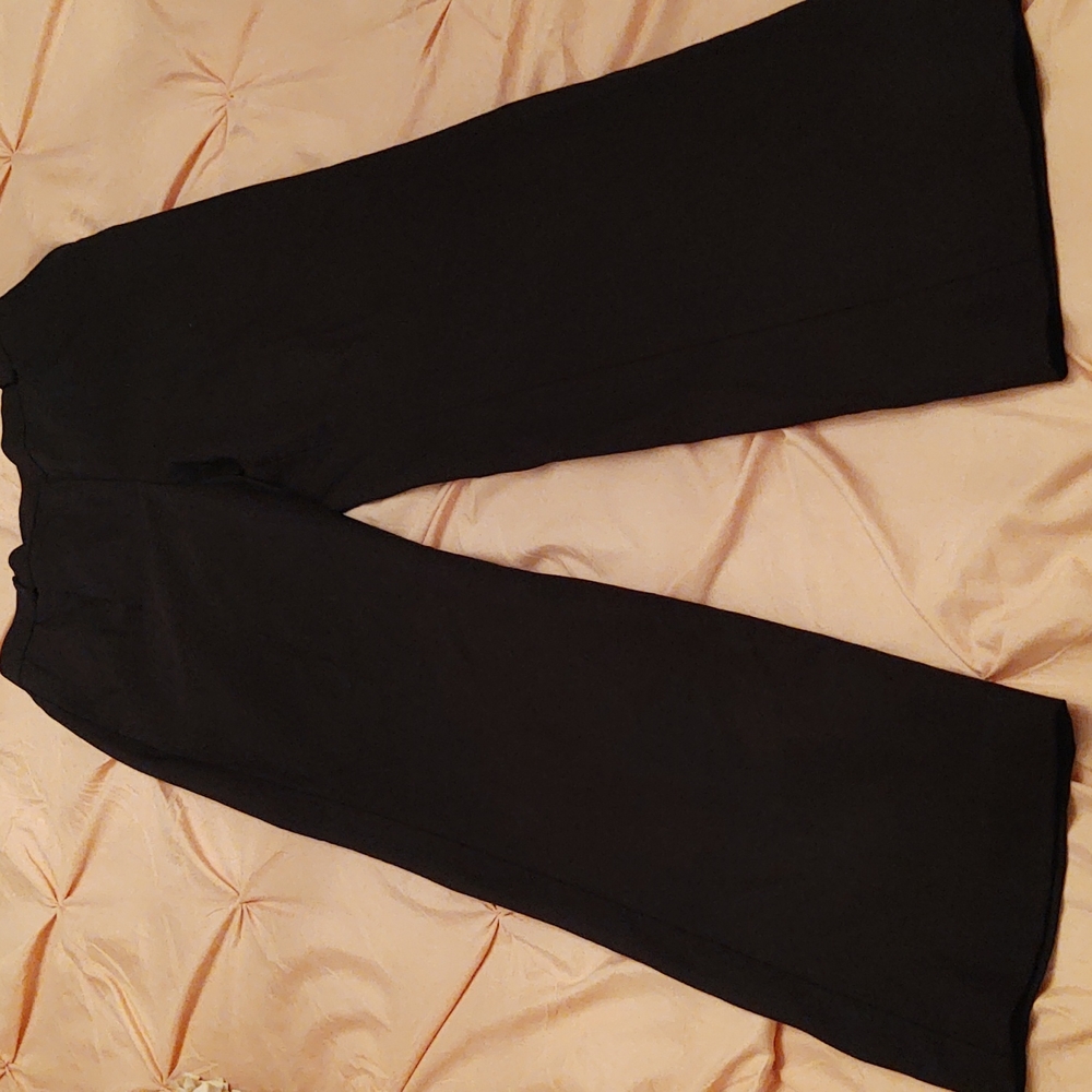 Talbot's black filly-lined  dress pants with flared legs